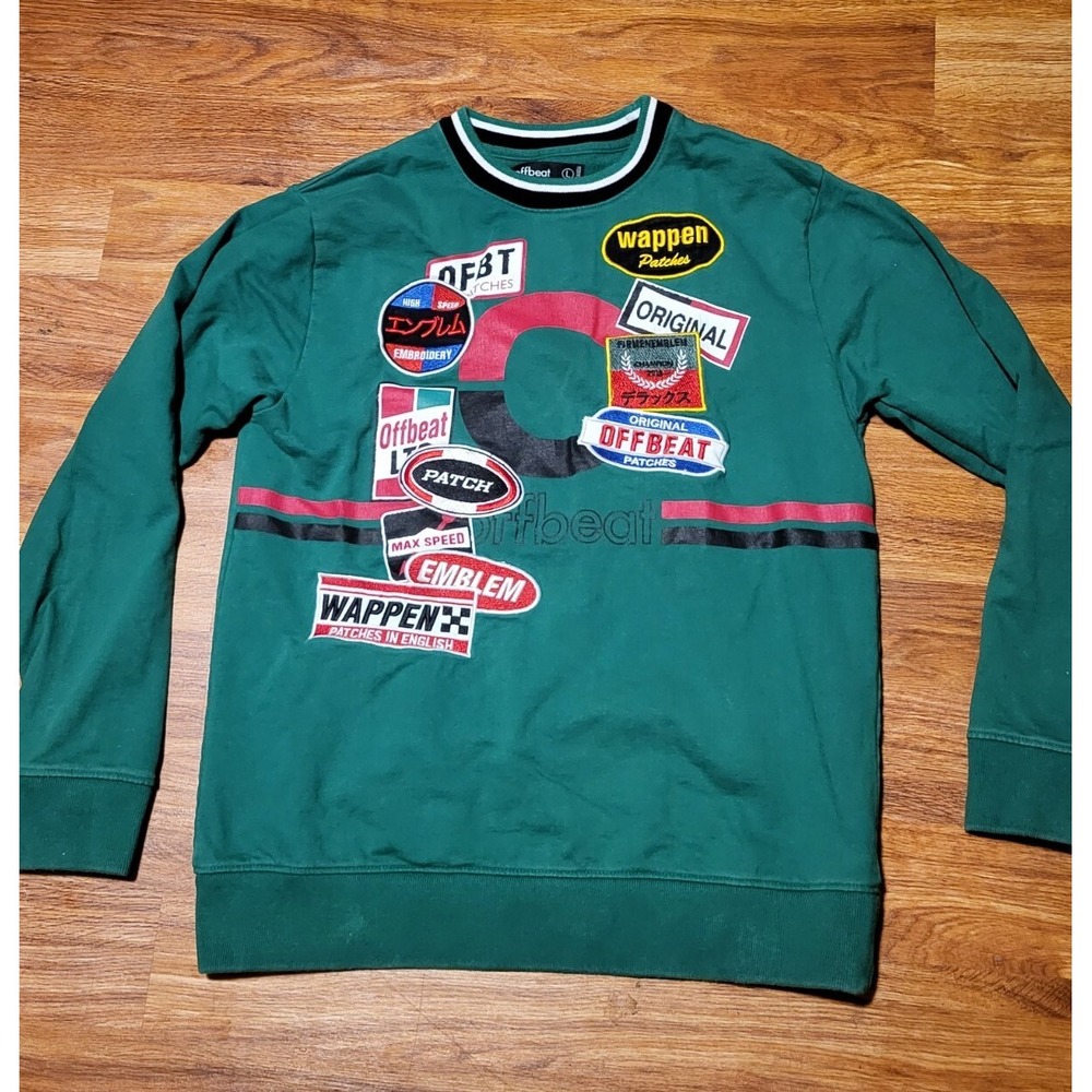 Offbeat Clothing Size Large Patches Sweatshirt
